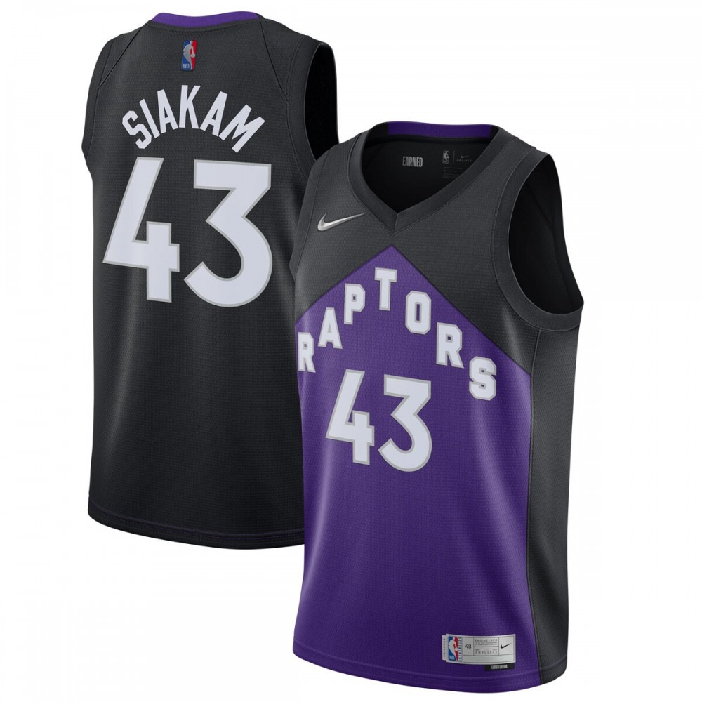 Pascal Siakam Toronto Raptors 2020/21 Swingman Player Jersey Black/Purple - Earned Edition-Pro Kit Vault | Brand New 26/27 Sports Jerseys